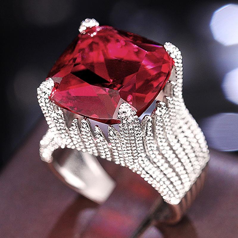 CAOSHI Luxurious Copper Color Ring for Women Gorgeous Wedding Finger Accessories with Shiny Red/Yellow/Pink/Blue Cubic Zirconia 5
CAOSHI Luxurious Copper Color Ring for Women Gorgeous Wedding Finger Accessories with Shiny Red/Yellow/Pink/Blue Cubic Zirconia 5