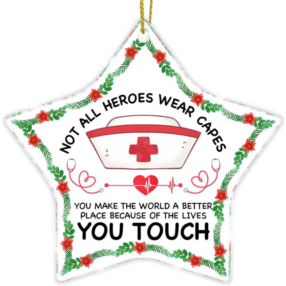 Nurse gift acrylic Christmas decoration. A perfect thank you for RNs, nurse practitioners, and school nurses. чистый
Nurse gift acrylic Christmas decoration. A perfect thank you for RNs, nurse practitioners, and school nurses. чистый