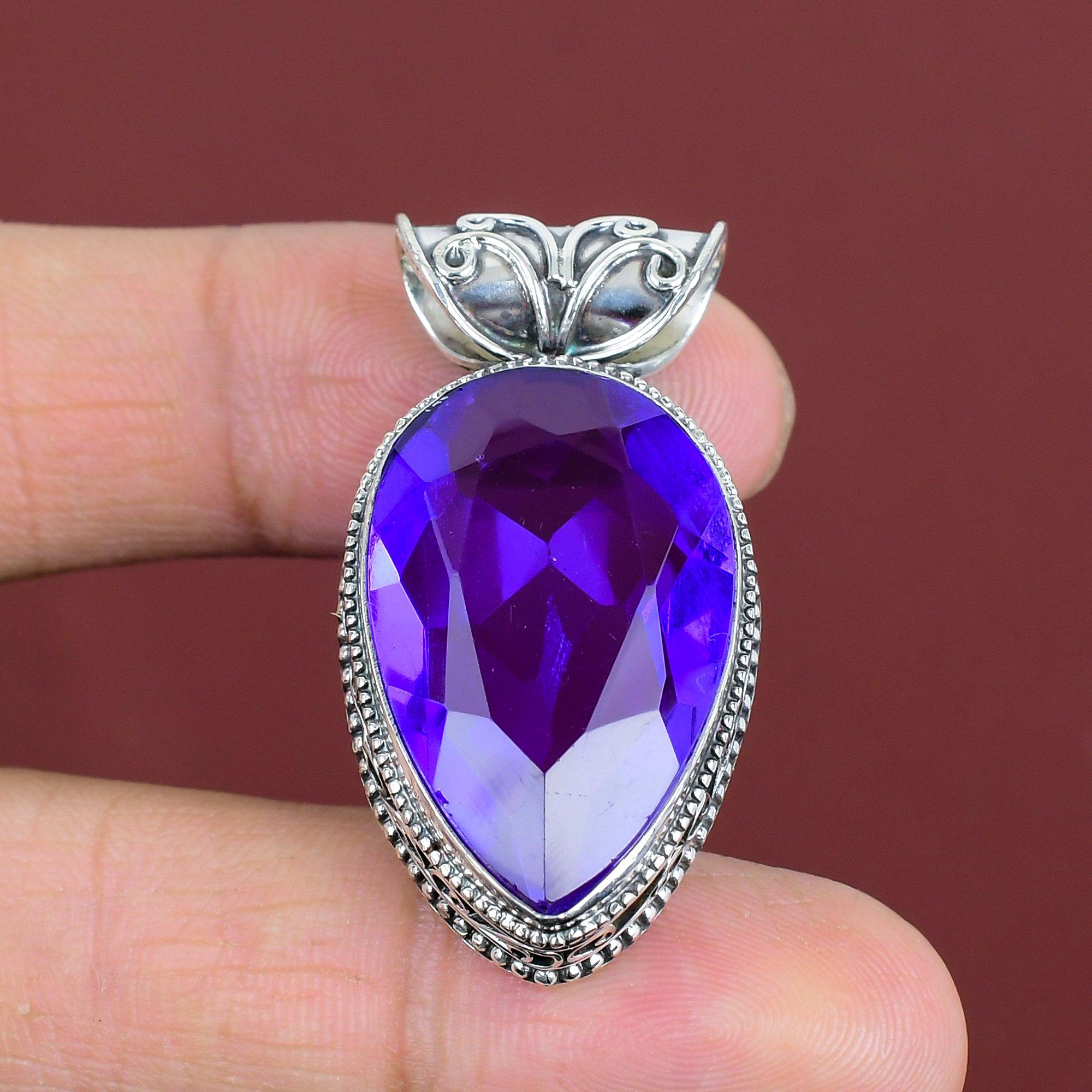 Faceted African Amethyst Pendant Real Gemstone Jewelry Handmade Vintage Pendant 925 Sterling Silver Pendant Birthstone Jewelry Gifts For Him
Faceted African Amethyst Pendant Real Gemstone Jewelry Handmade Vintage Pendant 925 Sterling Silver Pendant Birthstone Jewelry Gifts For Him