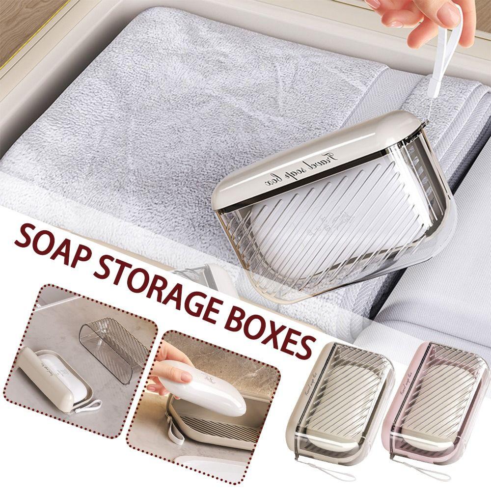 with Drain Sealed Soap Box Portable Hand-held Soap Storage Container New Soap Box рожевий
with Drain Sealed Soap Box Portable Hand-held Soap Storage Container New Soap Box рожевий