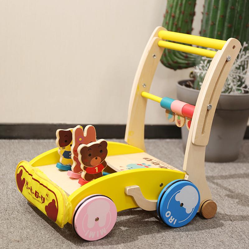 Wooden Multifunctional Toddler Push Walker & Educational Toy
Wooden Multifunctional Toddler Push Walker & Educational Toy
