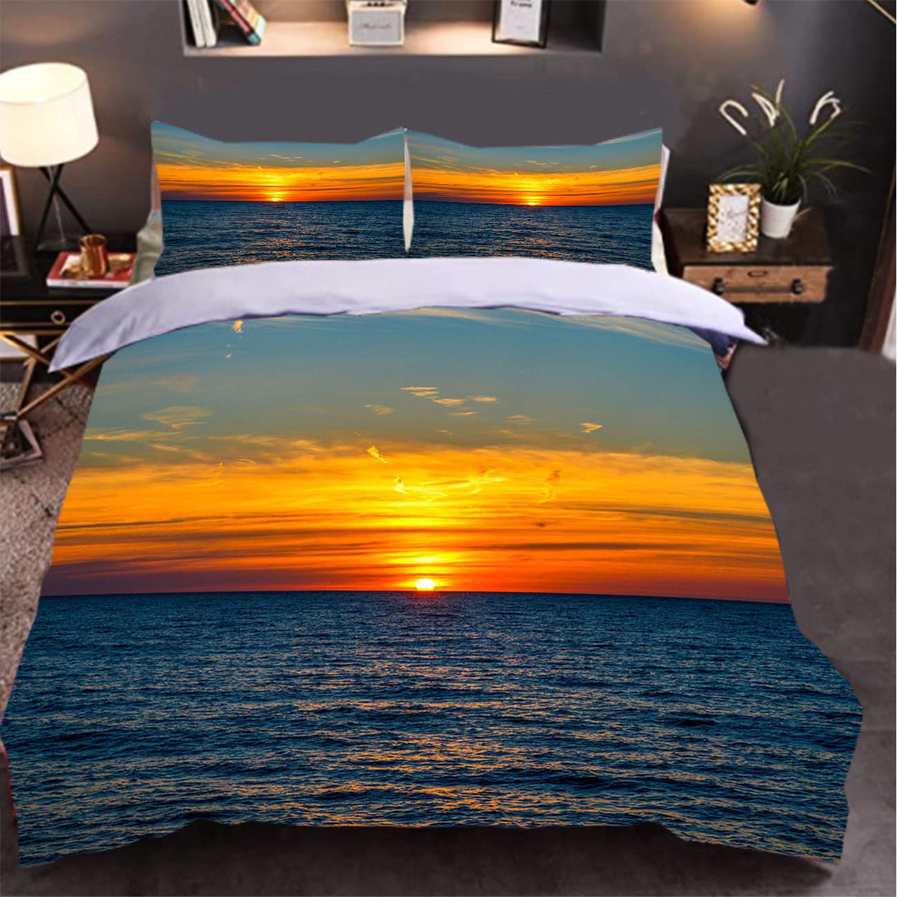 Sunrise Sunset and Sea Duvet Cover Sets for Teens Lightweight Quilt Covers Sea Coastal Nature Pattern Bedding Set Bedroom Decor AU Double(180x210cm)
Sunrise Sunset and Sea Duvet Cover Sets for Teens Lightweight Quilt Covers Sea Coastal Nature Pattern Bedding Set Bedroom Decor AU Double(180x210cm)