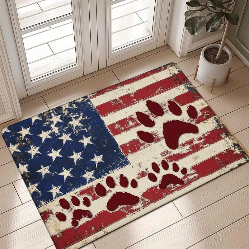 Flannel Sponge 0.47inch Feet - 1pc American Flag and Paw Pattern Kitchen Fl Mat, Non-Slip Floor Area Mat, Doormat for Entryway K 40cm x 60cm
Flannel Sponge 0.47inch Feet - 1pc American Flag and Paw Pattern Kitchen Fl Mat, Non-Slip Floor Area Mat, Doormat for Entryway K 40cm x 60cm
