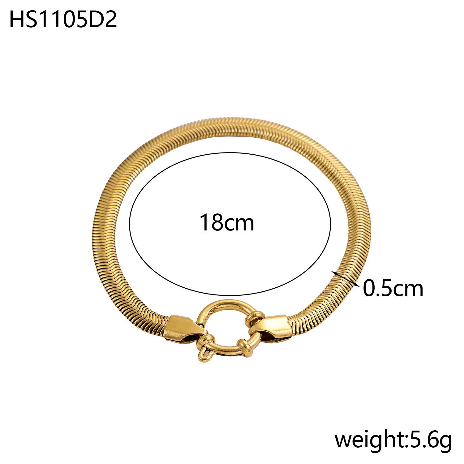 CARLIDANA Hot Selling Fashion Minimalist Stainless Steel Plated 18K Gold Snake Chain Spring Buckle Pendant Bracelet Women
CARLIDANA Hot Selling Fashion Minimalist Stainless Steel Plated 18K Gold Snake Chain Spring Buckle Pendant Bracelet Women