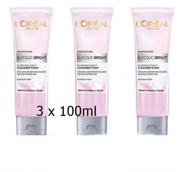 L Oréal Paris Glycolic-Bright Glowing Daily Cleanser Foam 100 мл x 3 3 x 100ml рожевий
L Oréal Paris Glycolic-Bright Glowing Daily Cleanser Foam 100 мл x 3 3 x 100ml рожевий