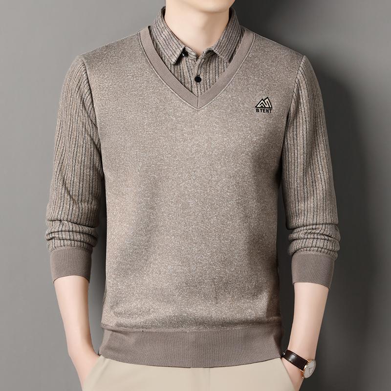 Autumn Winter Mens Fleece Pullover Men S Polo Collar Sweater Knitwear Classic Plaid Sweaters Thick Warm Khaki Korean Clothing 4XL
Autumn Winter Mens Fleece Pullover Men S Polo Collar Sweater Knitwear Classic Plaid Sweaters Thick Warm Khaki Korean Clothing 4XL