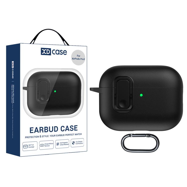 For AirPods Pro 3 XDcase Faux Leather Texture Security Lock TPU Earbud Case For AirPods Pro 3 чорний
For AirPods Pro 3 XDcase Faux Leather Texture Security Lock TPU Earbud Case For AirPods Pro 3 чорний