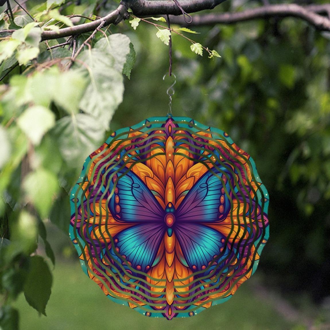 10 Inch Colorful Stained Glass Wind Spinner for Garden Patio Balcony Decor 360 Degree Rotating Outdoor Hanging Ornament Gift for Family Friends 01A
10 Inch Colorful Stained Glass Wind Spinner for Garden Patio Balcony Decor 360 Degree Rotating Outdoor Hanging Ornament Gift for Family Friends 01A