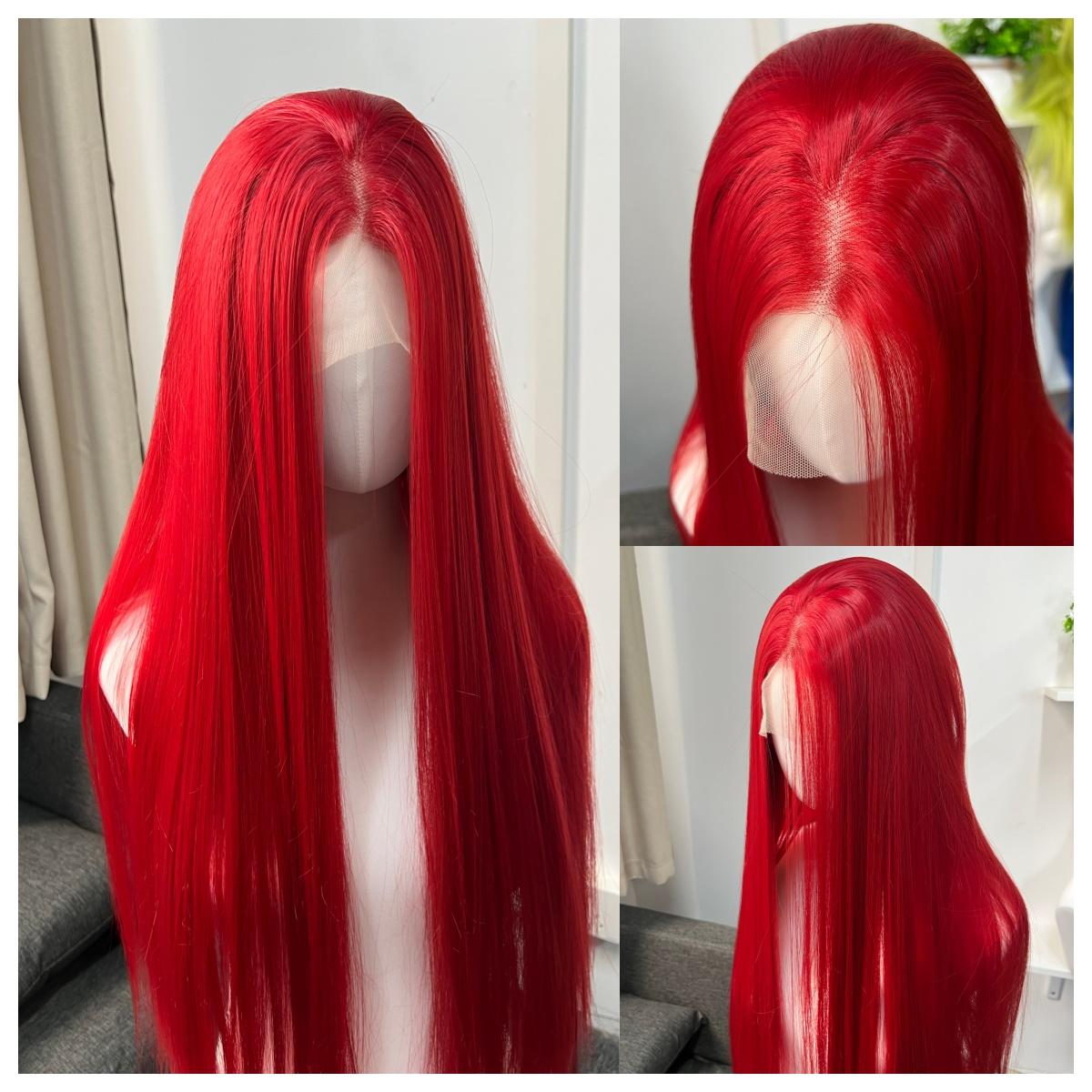 Red Wig for Women 26inch 13x4 Lace Burgundy Lace Front Wig Long Straight Silky Glueless Synthetic Lace Front Wig for Cosplay (as the picture,16inches&150%)
Red Wig for Women 26inch 13x4 Lace Burgundy Lace Front Wig Long Straight Silky Glueless Synthetic Lace Front Wig for Cosplay (as the picture,16inches&150%)