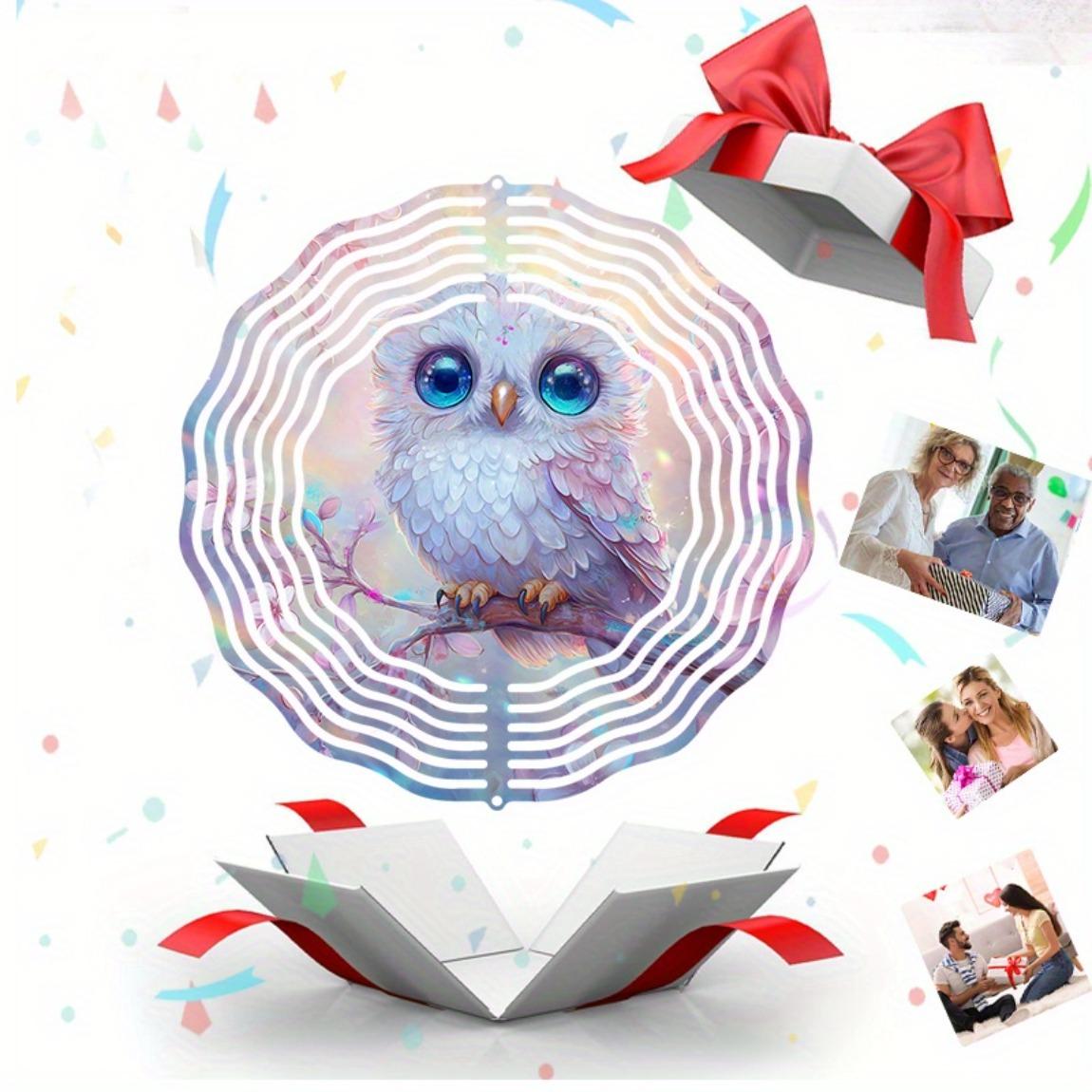 Metal Owl Wind Chime Colorful Iridescent Garden Decor Soothing Sound Hanging Ornament Durable Outdoor Indoor Decoration Gift for Home
Metal Owl Wind Chime Colorful Iridescent Garden Decor Soothing Sound Hanging Ornament Durable Outdoor Indoor Decoration Gift for Home