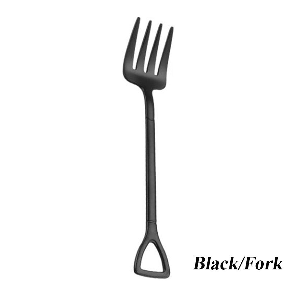 Soup Coffee Long Handle Kitchen Ice Cream Stainless Steel Spoon Fork Shovel Shape Black-Fork
Soup Coffee Long Handle Kitchen Ice Cream Stainless Steel Spoon Fork Shovel Shape Black-Fork