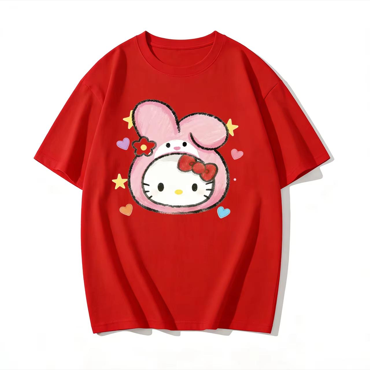 2026 new Summer Cute HelloKitty TShirts Soft Cotton Short Sleeve Tees for Parents Kids Breathable Casual Daily Outfit Tops S
2026 new Summer Cute HelloKitty TShirts Soft Cotton Short Sleeve Tees for Parents Kids Breathable Casual Daily Outfit Tops S