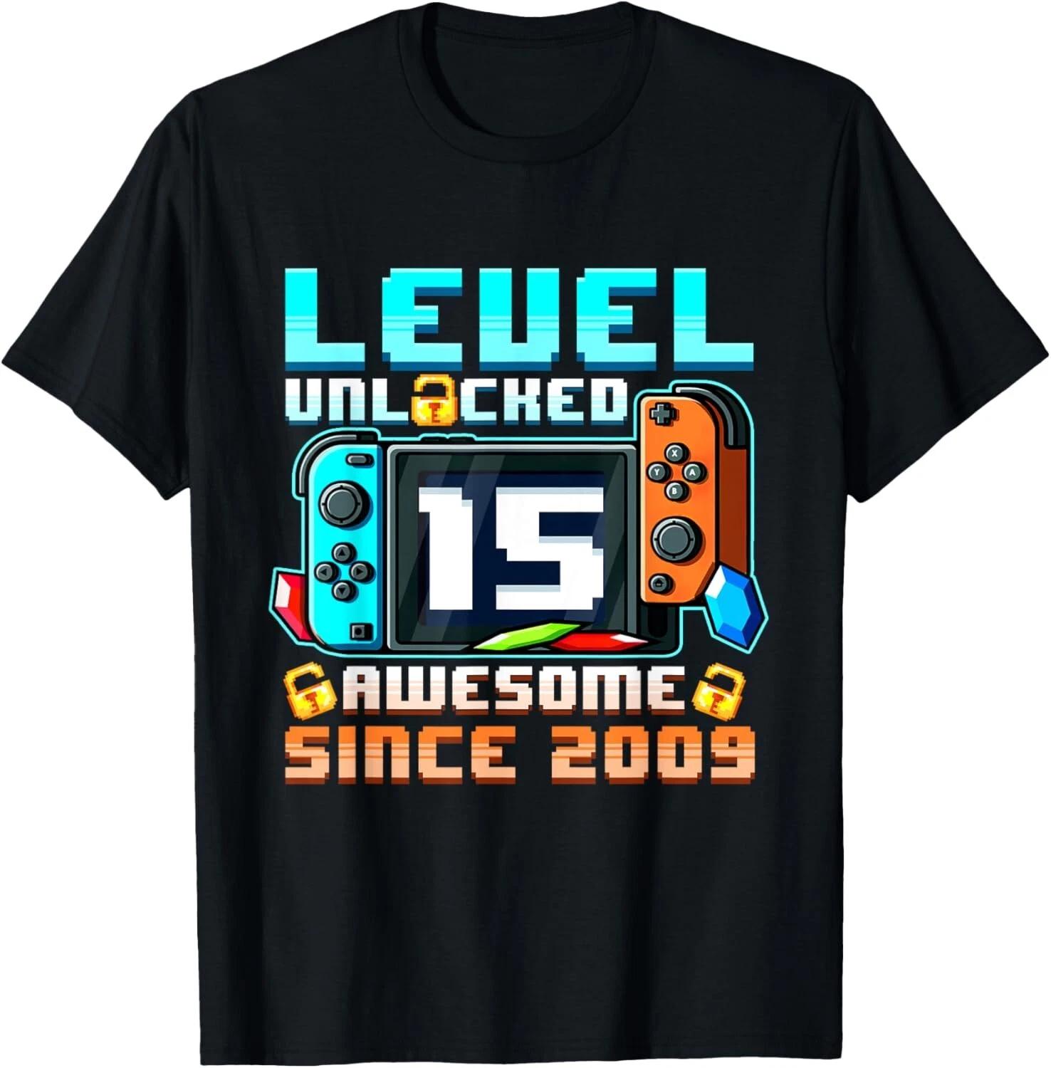15th Birthday Gift Boys Level 15 Unlocked Awesome 2009 Gamer Gift Unisex T-Shirt 4XL
15th Birthday Gift Boys Level 15 Unlocked Awesome 2009 Gamer Gift Unisex T-Shirt 4XL