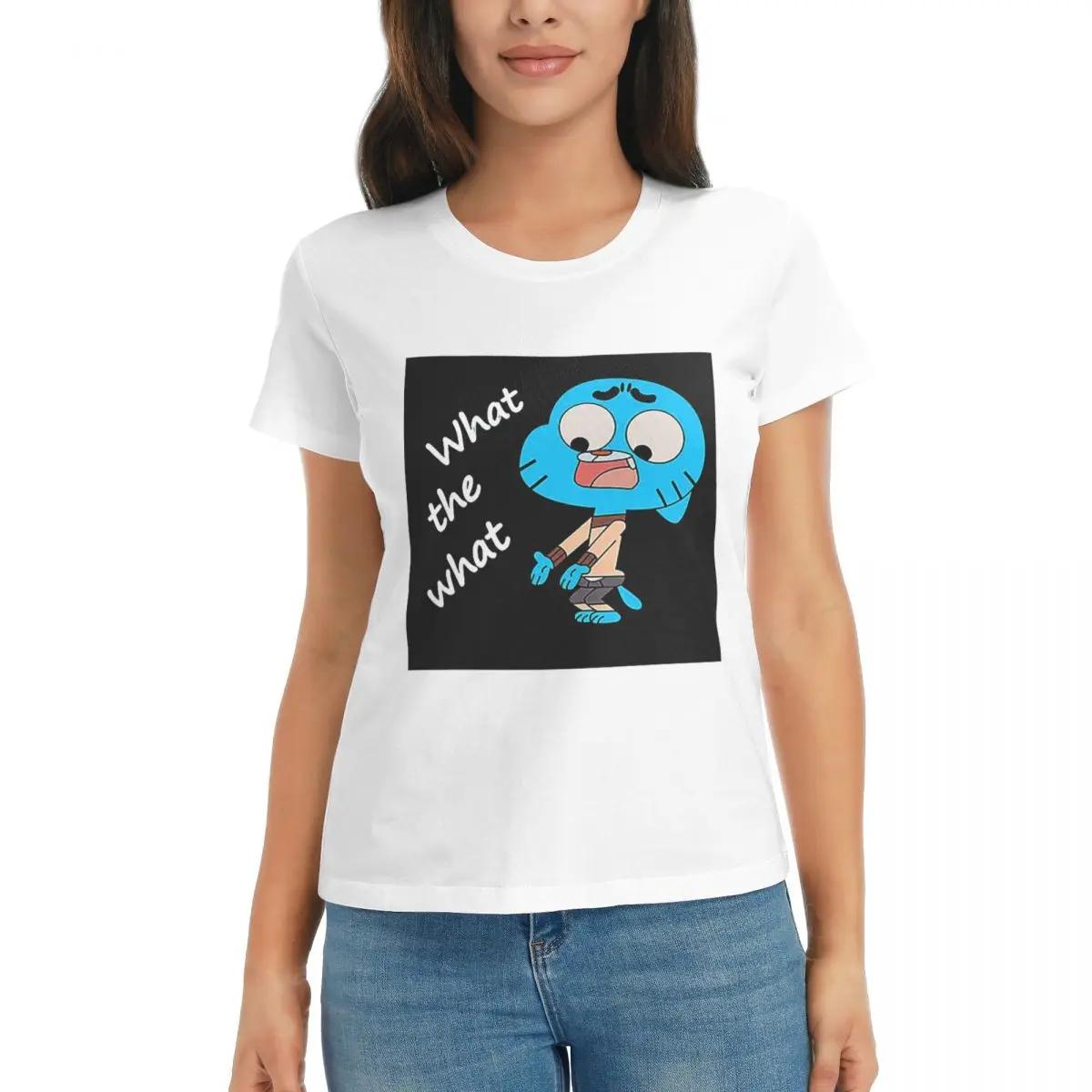 Women TShirt The Amazing World Of Gumball What The What Short Sleeve Tees Crew Neck Cotton T Shirts Clothes Tops Streetwear S
Women TShirt The Amazing World Of Gumball What The What Short Sleeve Tees Crew Neck Cotton T Shirts Clothes Tops Streetwear S