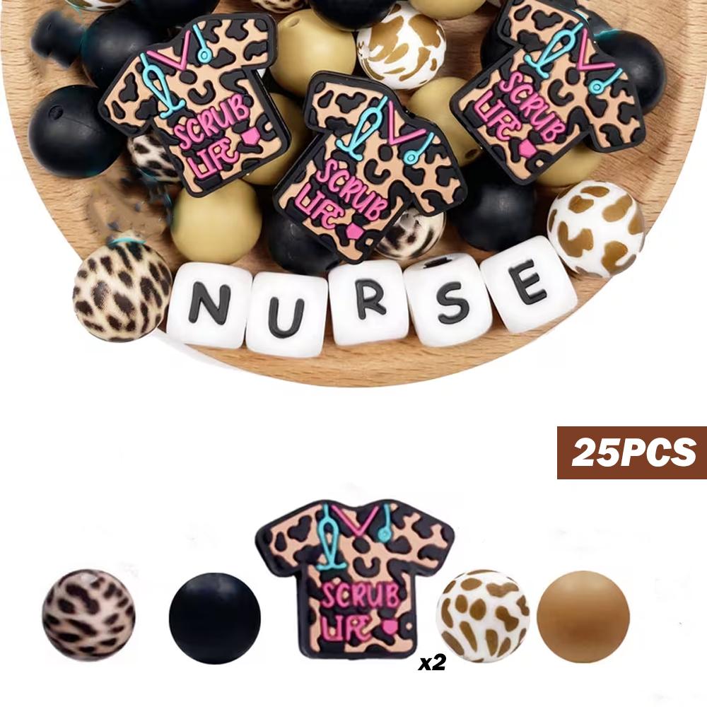 25/44/60PCS Nurse Series Silicone Bead Set, perfect for DIY handmade crafts such as keychains, necklaces, bracelets, etc
25/44/60PCS Nurse Series Silicone Bead Set, perfect for DIY handmade crafts such as keychains, necklaces, bracelets, etc