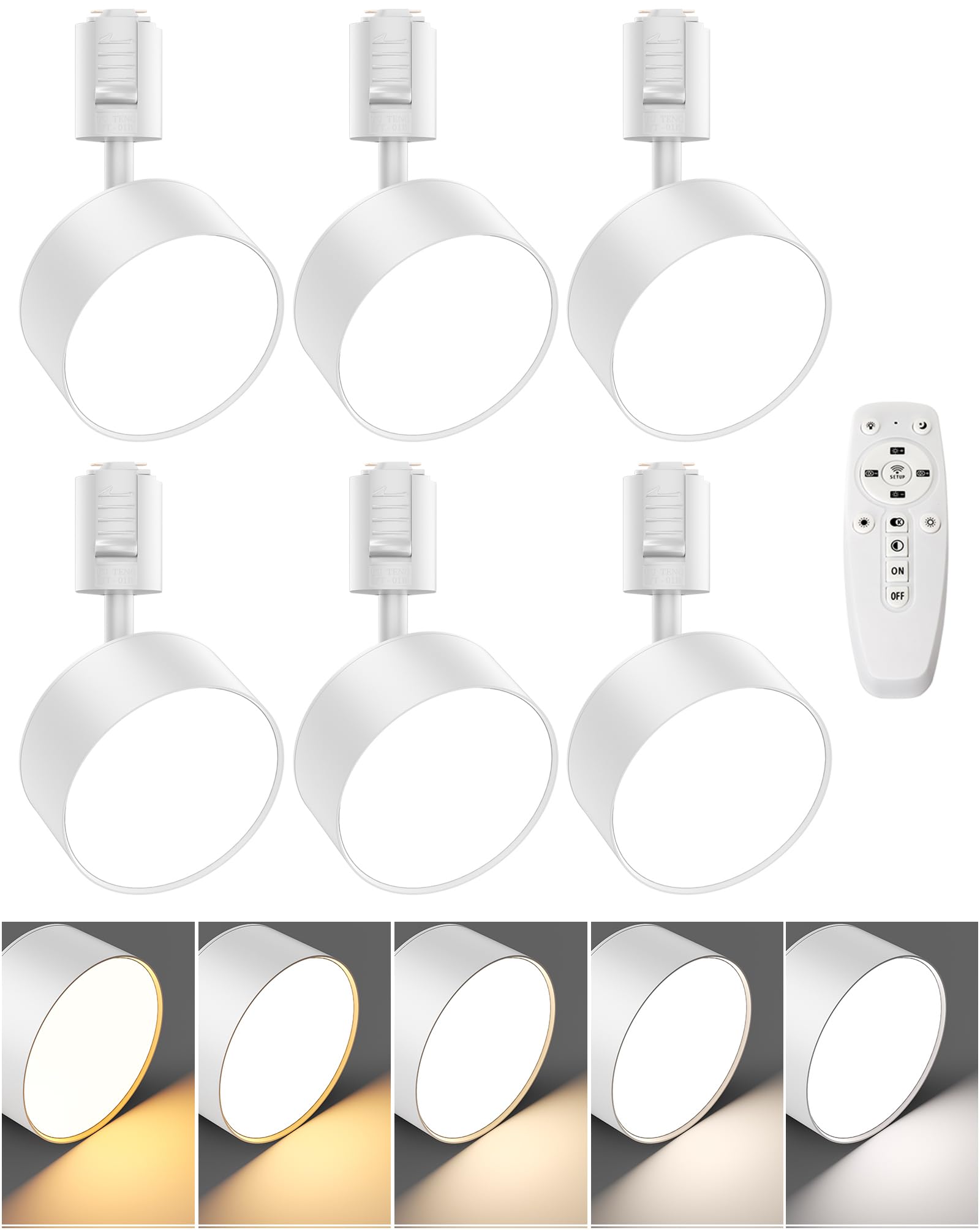 TuyuBEE Stepless Dimming and Color Temperature Adjustable Track Light Spotlight with Remote Control, Diffuse Light, Integrated LED Lighting, 15W (Equi
TuyuBEE Stepless Dimming and Color Temperature Adjustable Track Light Spotlight with Remote Control, Diffuse Light, Integrated LED Lighting, 15W (Equi
