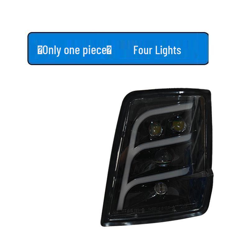 Compatible with Shaanxi Delong X3000 Headlight Assembly, Four-Lens Laser Full LED X5000 Super Bright. X3000 right with round plug
Compatible with Shaanxi Delong X3000 Headlight Assembly, Four-Lens Laser Full LED X5000 Super Bright. X3000 right with round plug