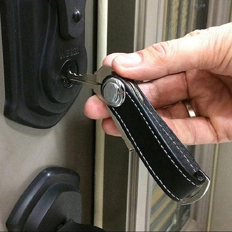 Portable Car Key Pouch Fashion Light Weight Leather Key Chain Compact Car Key Case Keys Organizer
Portable Car Key Pouch Fashion Light Weight Leather Key Chain Compact Car Key Case Keys Organizer