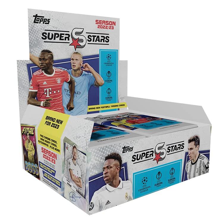 Topps UEFA Superstars Full Box UEFA Club Competition Players Card Base Set из 200 карт Sheer Perfection Chrome 22/23 - (24 упаковки) - Знаменитый, Легендарный,
Topps UEFA Superstars Full Box UEFA Club Competition Players Card Base Set из 200 карт Sheer Perfection Chrome 22/23 - (24 упаковки) - Знаменитый, Легендарный,