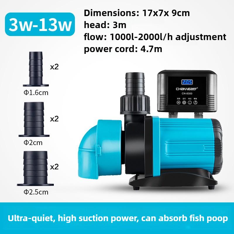 Submersible Aquarium Water Pump Controller Circulation Filtration Fish Tank Pump Variable Frequency Water Pumps Fecal Suction Blue
Submersible Aquarium Water Pump Controller Circulation Filtration Fish Tank Pump Variable Frequency Water Pumps Fecal Suction Blue