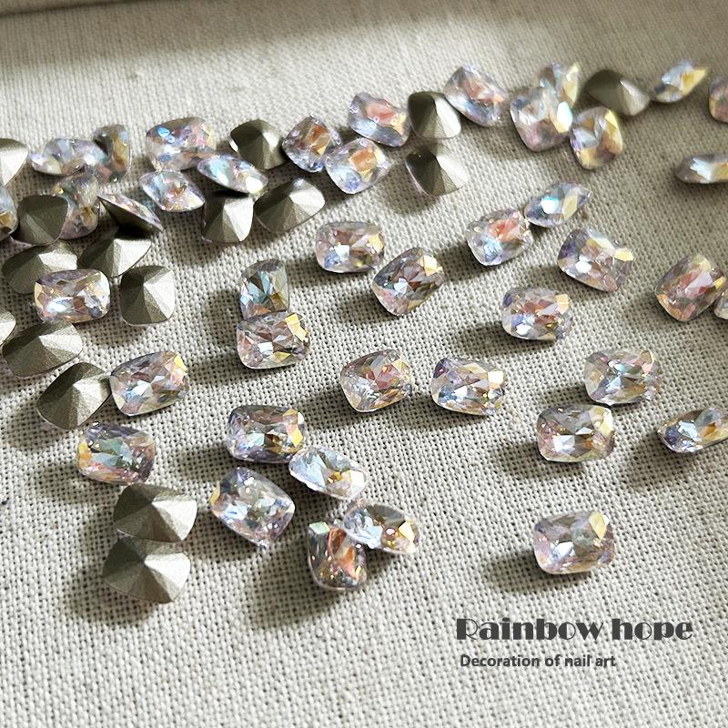 Light Luxury High-Quality Nail Art Diamond 6 * 8Mm Pillow-Shaped Pointed Bottom Crystal Diamond Huazi Flat For Diy Wearing Nail Stacking Drill
Light Luxury High-Quality Nail Art Diamond 6 * 8Mm Pillow-Shaped Pointed Bottom Crystal Diamond Huazi Flat For Diy Wearing Nail Stacking Drill