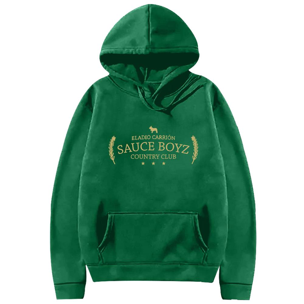 Eladio Carrion Country Club Hoodie Eladio Carrión Merch Sweatshirts Harajuku Women Men High Street Oversized Pullover Casual Y2K XS темно-зелений колір
Eladio Carrion Country Club Hoodie Eladio Carrión Merch Sweatshirts Harajuku Women Men High Street Oversized Pullover Casual Y2K XS темно-зелений колір