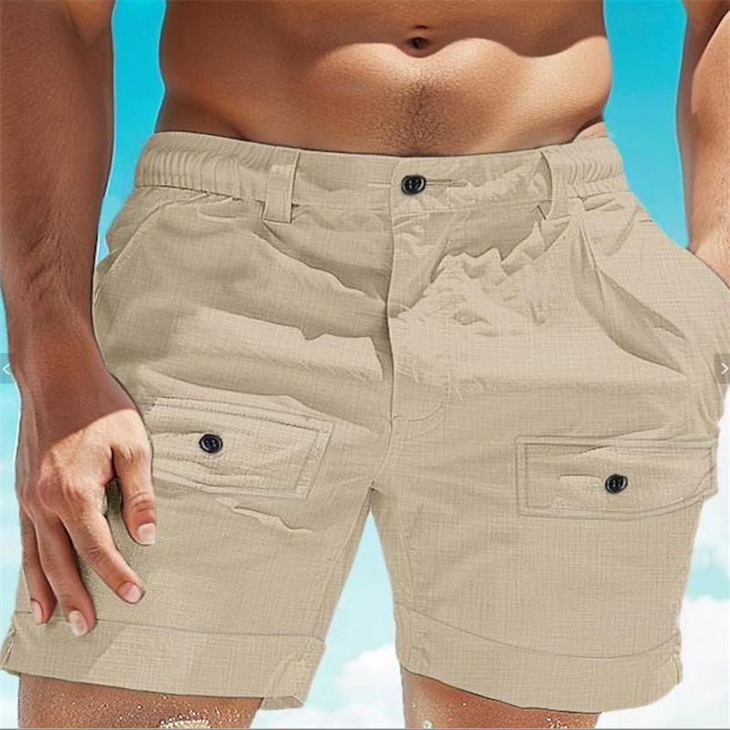 Men s Linen Summer Beach Shorts with Buttoned Pockets and Elasticated Waistband - Pure Comfort and Breathability 3XL хакі
Men s Linen Summer Beach Shorts with Buttoned Pockets and Elasticated Waistband - Pure Comfort and Breathability 3XL хакі