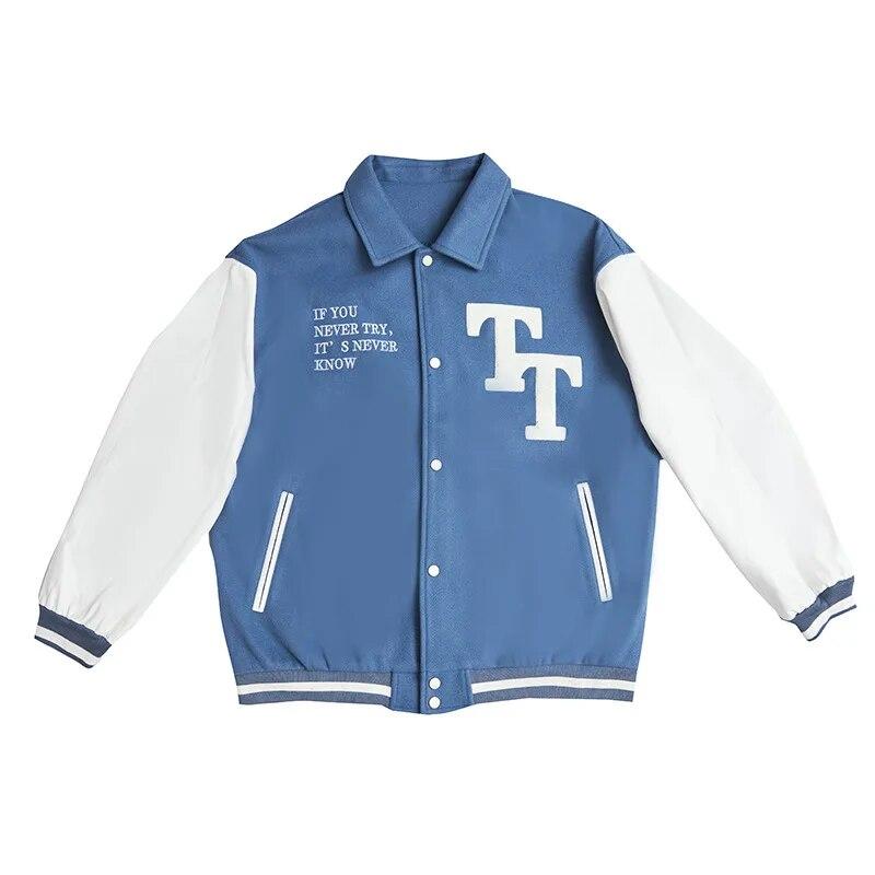 Casual Men s Baseball Uniform Autumn Winter Retro Fashion Leather Sleeves Jacket Men Letter Embroidery Loose Coat Unisex Jackets
Casual Men s Baseball Uniform Autumn Winter Retro Fashion Leather Sleeves Jacket Men Letter Embroidery Loose Coat Unisex Jackets
