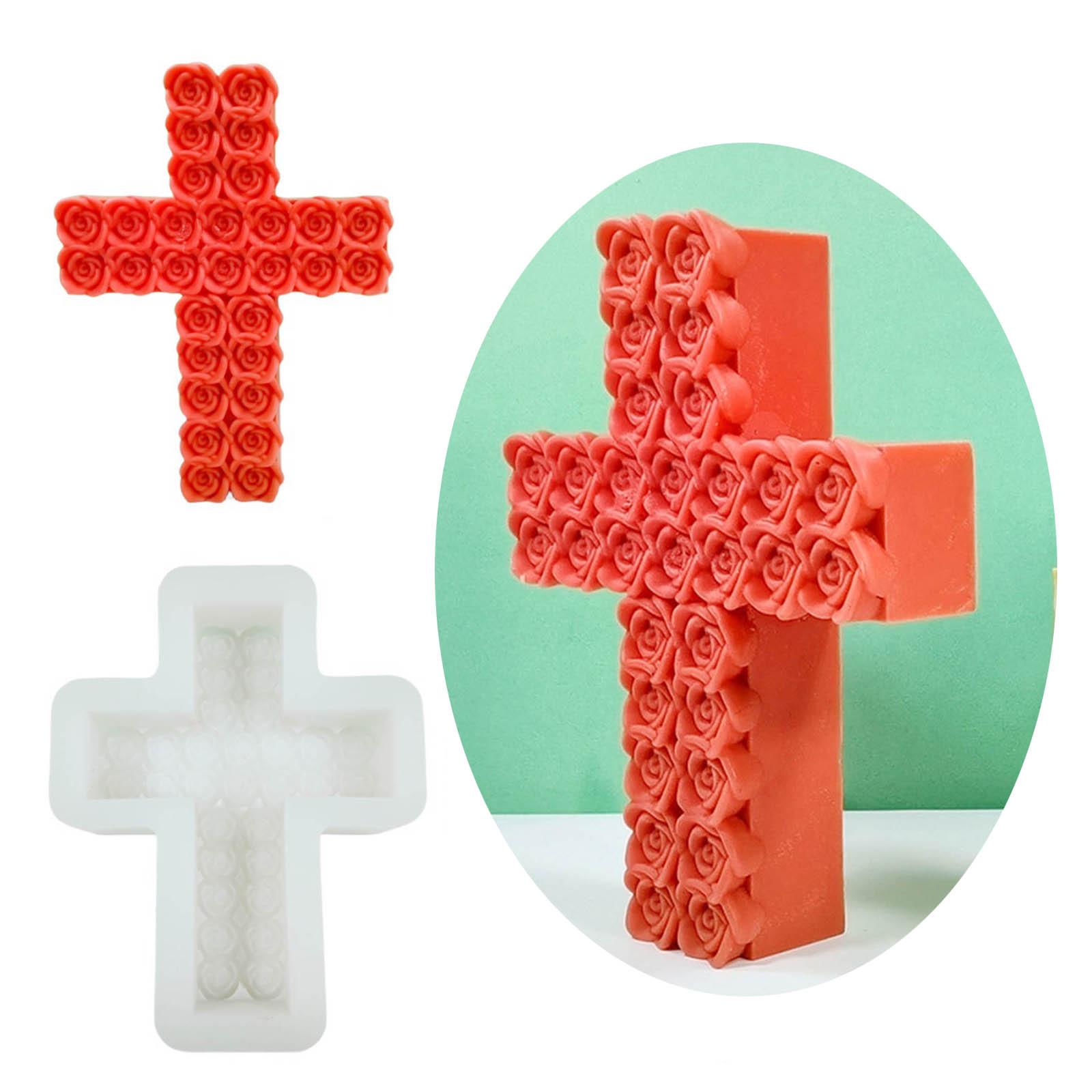 Rose Cross Candle Silicone Mold Rose Blossom Candle Molds DIY Handmade Soap Resin Mold Concrete Gypsum Mould Decorations S
Rose Cross Candle Silicone Mold Rose Blossom Candle Molds DIY Handmade Soap Resin Mold Concrete Gypsum Mould Decorations S