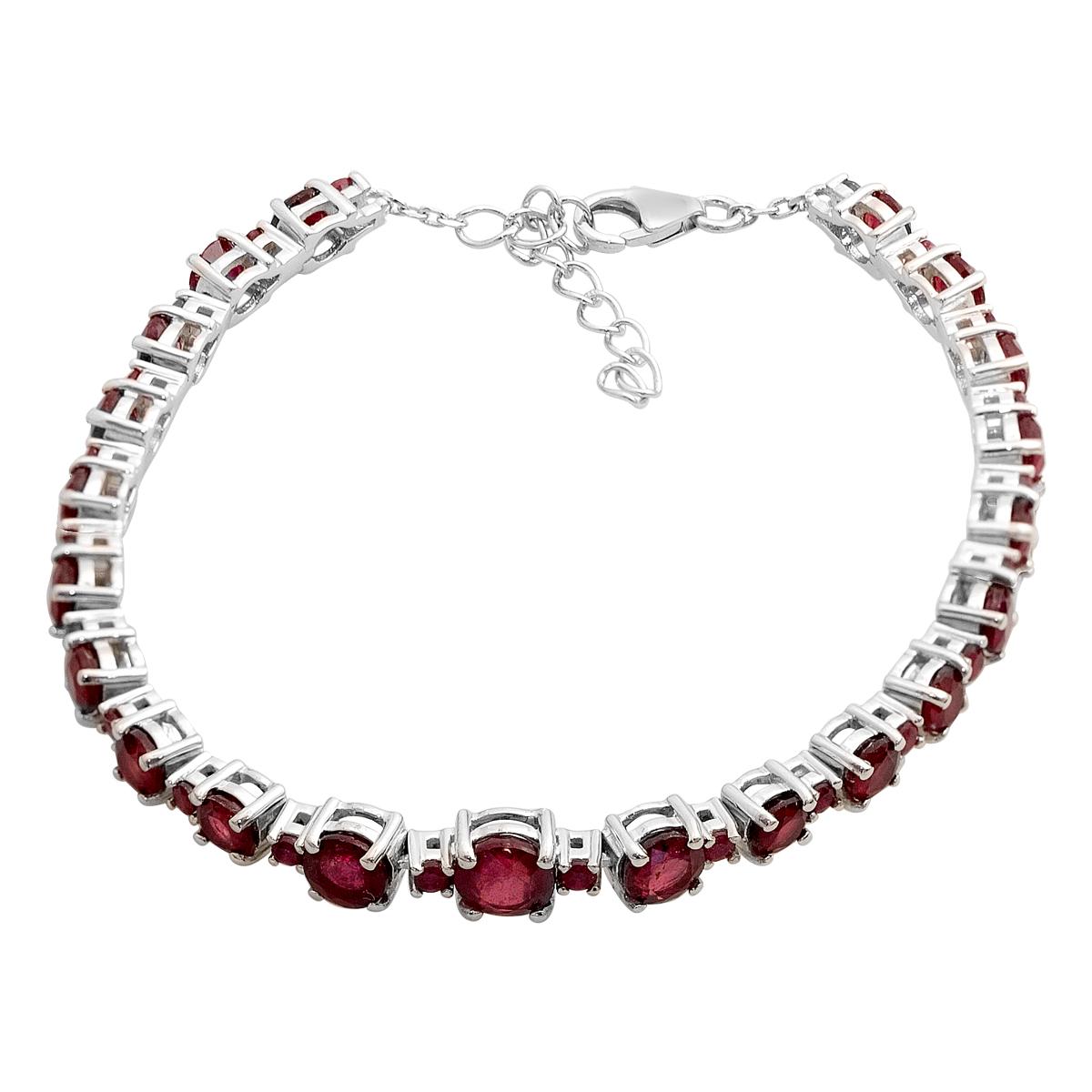 Silver bracelet with natural ruby 10.845ct, item weight 10.56 g (2205722) 17-20cm
Silver bracelet with natural ruby 10.845ct, item weight 10.56 g (2205722) 17-20cm
