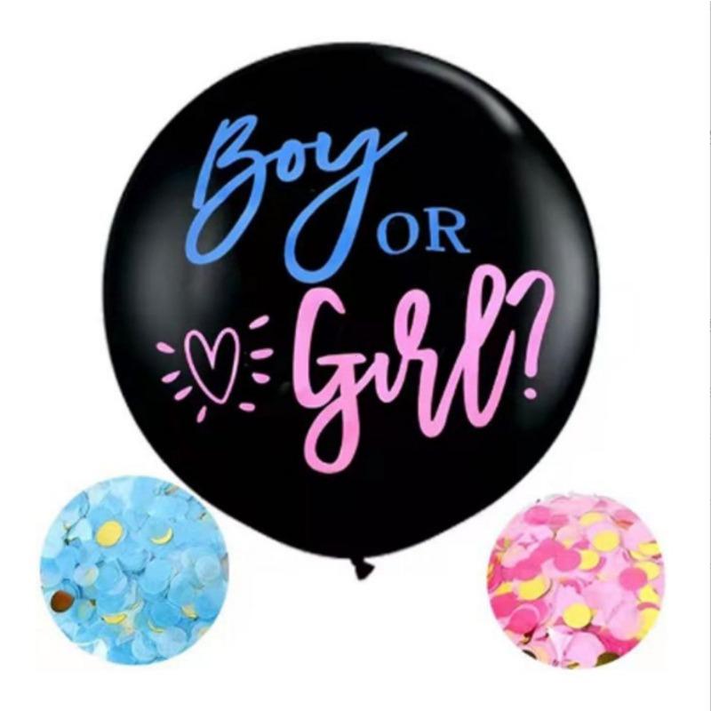 1 piece of Gender Revelation colored paper balloons, 36-inch black colored character latex balloons, suitable for Gender Revelation party decoration різнокольоровий
1 piece of Gender Revelation colored paper balloons, 36-inch black colored character latex balloons, suitable for Gender Revelation party decoration різнокольоровий