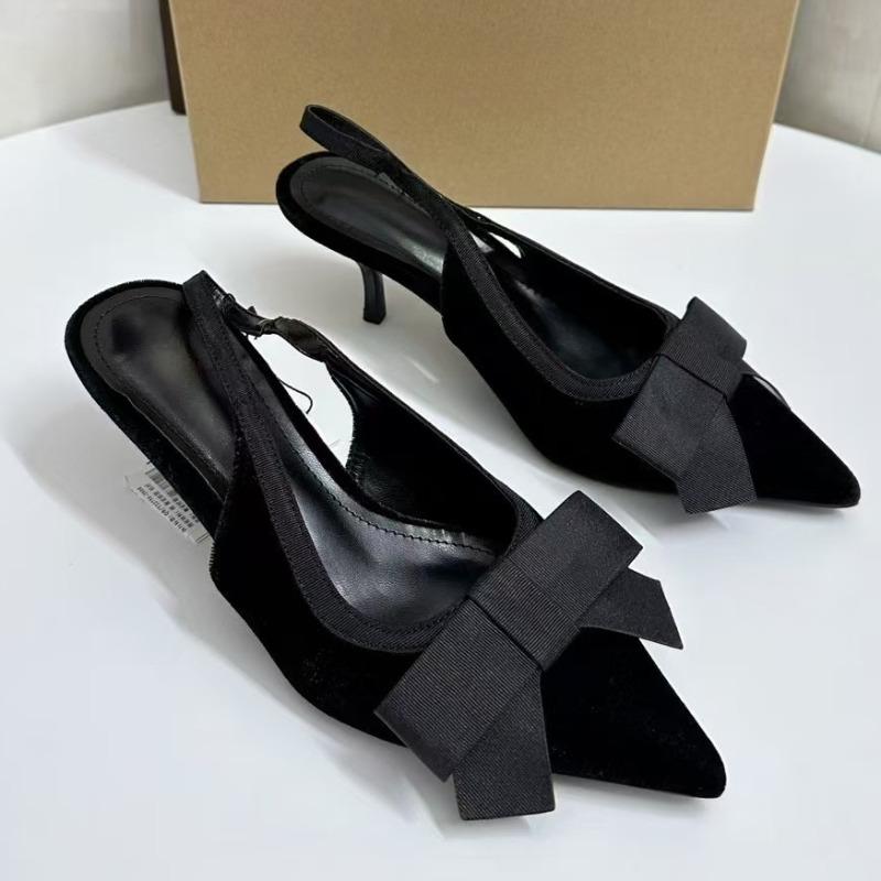 Fashion Butterfly-knot Pointed Toe Brand Ladies Mules Pumps Fashion Elegant Slingback Dress Shoes high heels Party Bridal Women Footwear 36
Fashion Butterfly-knot Pointed Toe Brand Ladies Mules Pumps Fashion Elegant Slingback Dress Shoes high heels Party Bridal Women Footwear 36