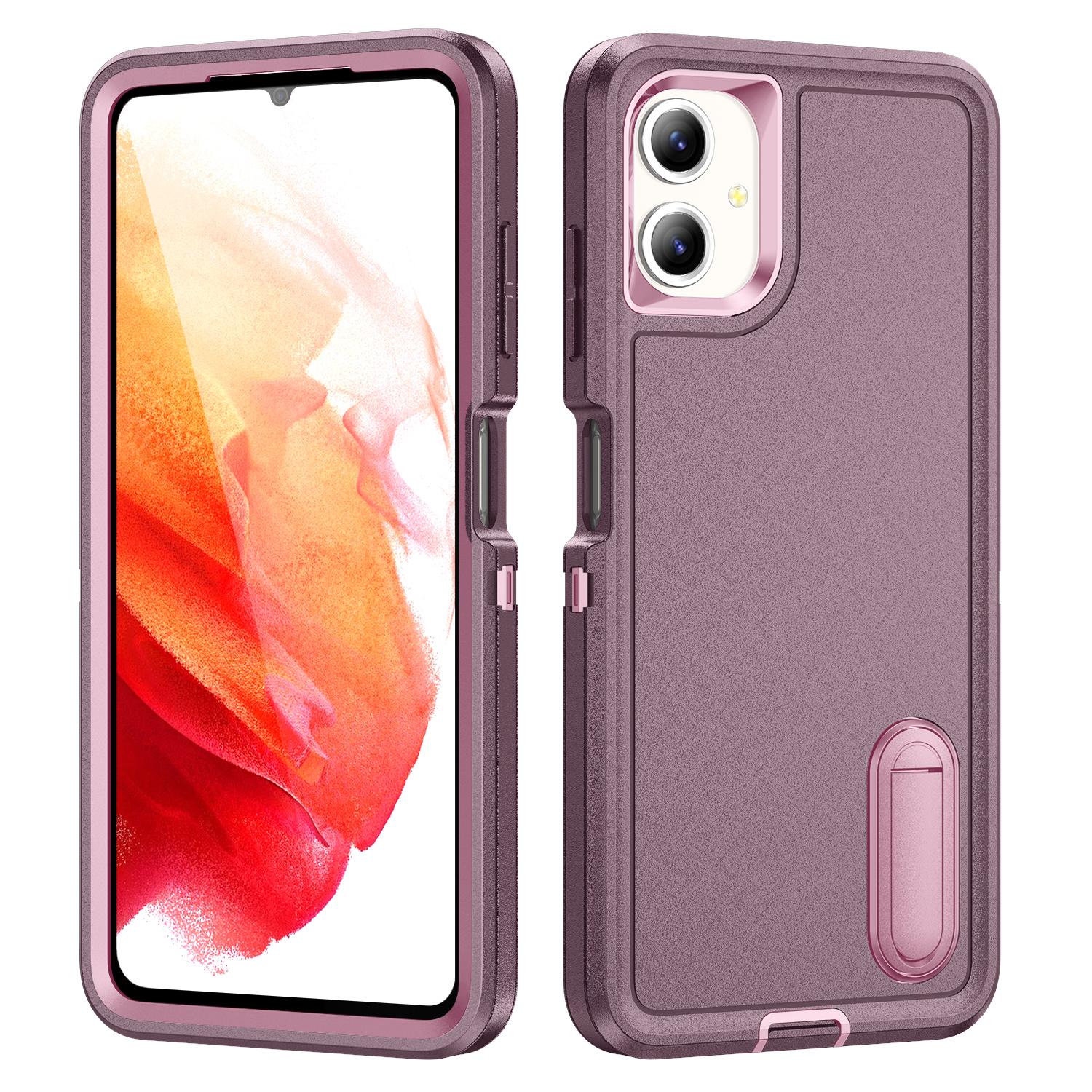 For Samsung Galaxy A06 4G Case Kickstand Phone Cover PC+Silicone+EVA 3-in-1 Design Purple Pink
For Samsung Galaxy A06 4G Case Kickstand Phone Cover PC+Silicone+EVA 3-in-1 Design Purple Pink