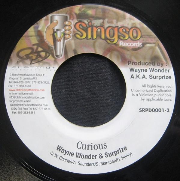 7inch Record WAYNE WONDER & SURPRISE / SHOWKI RU - Curious / Beat Out & Done NONE Singso Records 2000 Jamaica Reggae, Ska & Dub Used
7inch Record WAYNE WONDER & SURPRISE / SHOWKI RU - Curious / Beat Out & Done NONE Singso Records 2000 Jamaica Reggae, Ska & Dub Used