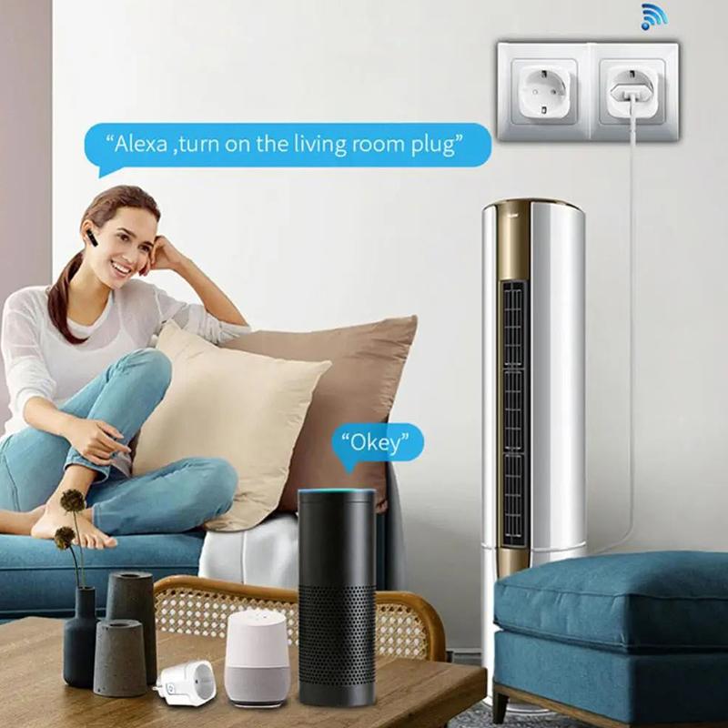 Розумна розетка Homekit Працює з Homekit, Голосове керування Siri, Функція таймера, ЄС, 20А білий
Розумна розетка Homekit Працює з Homekit, Голосове керування Siri, Функція таймера, ЄС, 20А білий