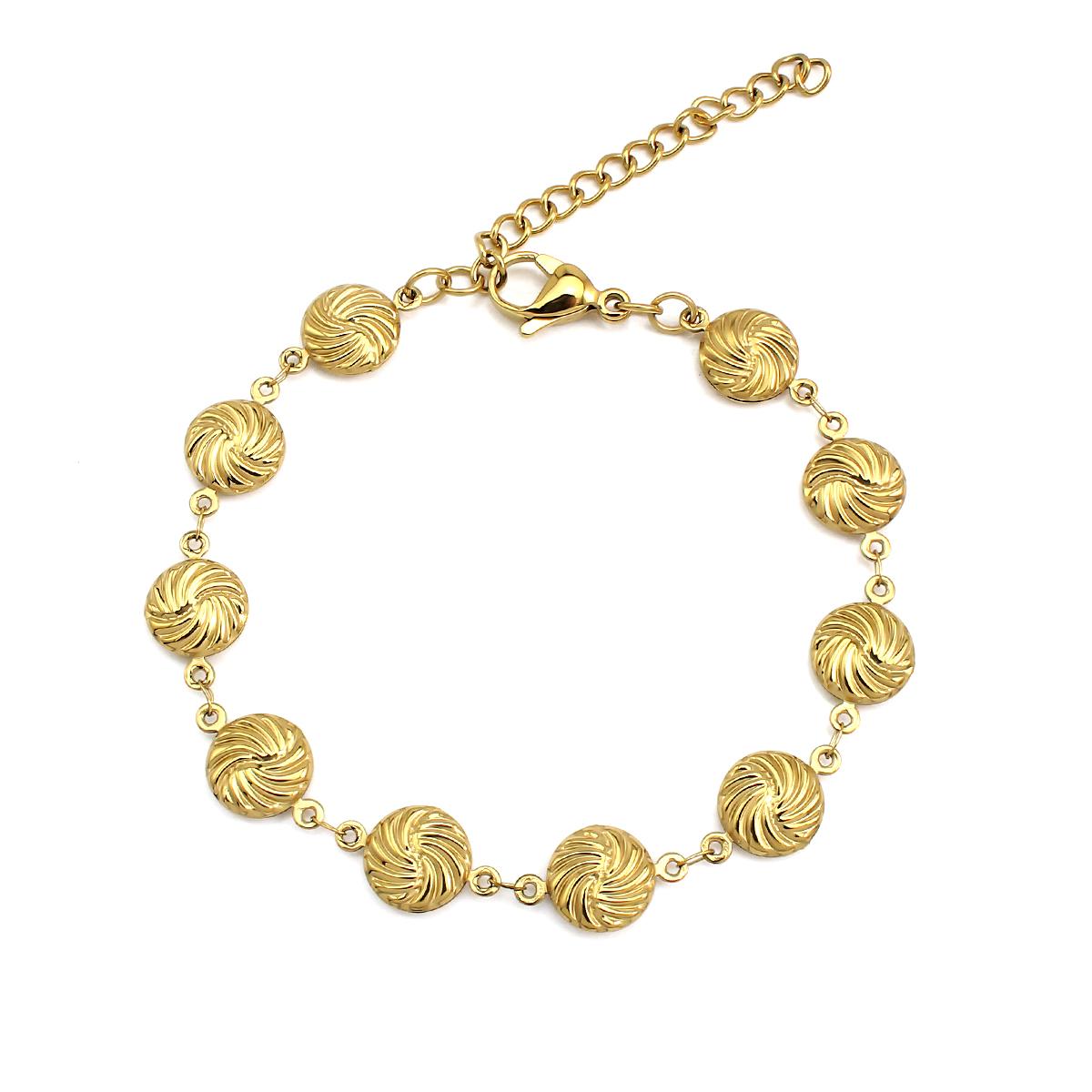 Fashion Jewelry Sets Gold Plated Stainless Steel Thick Hollow Texture Round Shaped Chain Link Bracelet Necklace Sets for Women
Fashion Jewelry Sets Gold Plated Stainless Steel Thick Hollow Texture Round Shaped Chain Link Bracelet Necklace Sets for Women