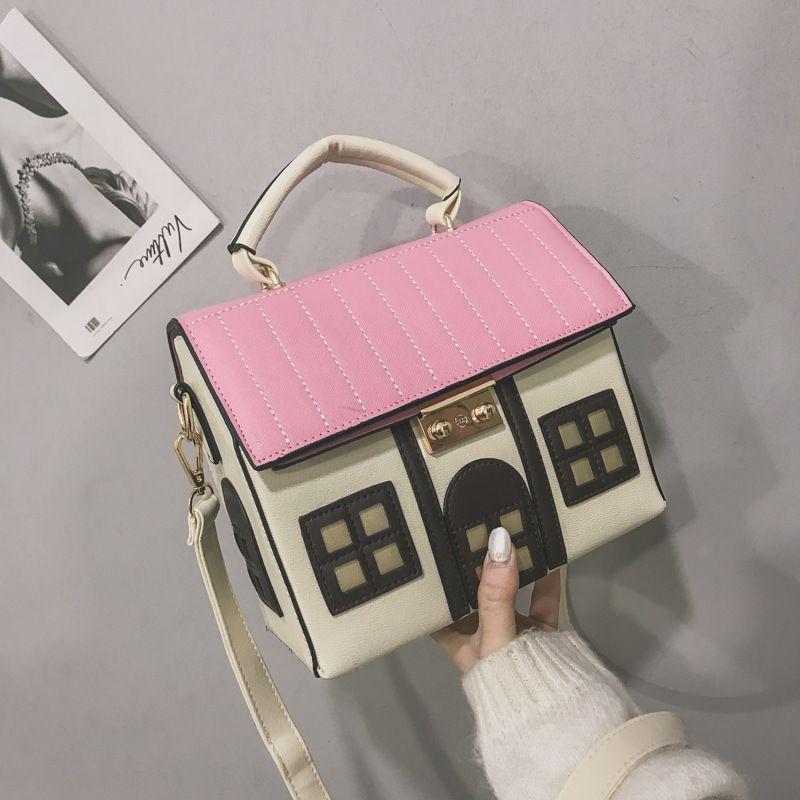 Cute Little House Handbag Women Color Blocking PU Leather Large Capacity Shoulder Bag Ladies Creative Patchwork Crossbody Bags 22x19x10.5cm бежевый
Cute Little House Handbag Women Color Blocking PU Leather Large Capacity Shoulder Bag Ladies Creative Patchwork Crossbody Bags 22x19x10.5cm бежевый