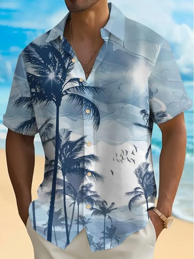 European And American Men S Short-Sleeved Shirt Digitally Printed Hawaiian Vacation Casual Lapel Top 5XL
European And American Men S Short-Sleeved Shirt Digitally Printed Hawaiian Vacation Casual Lapel Top 5XL
