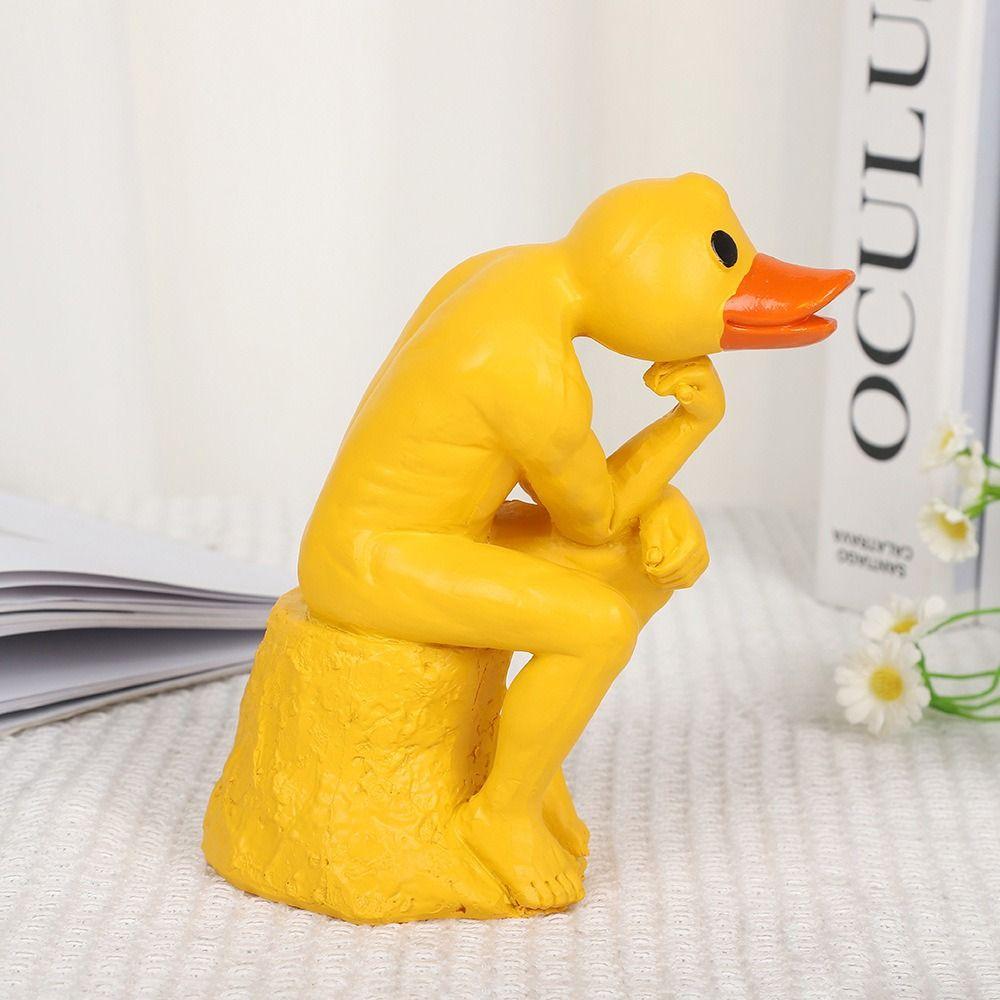 Resin Thinking Duck Statue Sensory Toy Funny Animal Decorations Kids Birthday Gift жовтий
Resin Thinking Duck Statue Sensory Toy Funny Animal Decorations Kids Birthday Gift жовтий