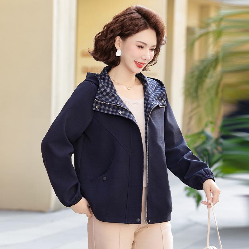 2026 New Women s Plus Size Casual Jacket for Middle-Aged & Elderly - Loose Fit Spring Cardigan 2XL (100-115 jin) темно-синього кольору
2026 New Women s Plus Size Casual Jacket for Middle-Aged & Elderly - Loose Fit Spring Cardigan 2XL (100-115 jin) темно-синього кольору