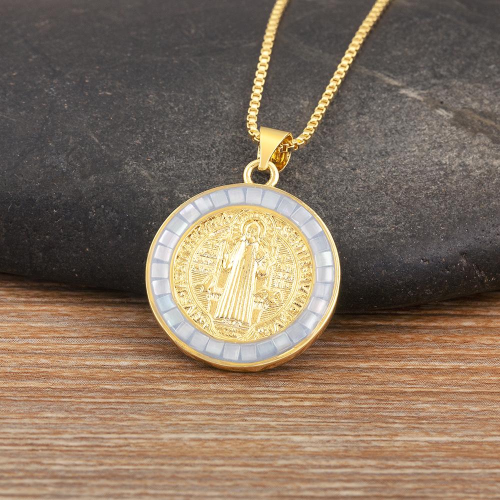 Nidin High Quality Copper Micro Inlaid Zircon Charm Pendant Necklace For Women Girl Religious Style Clavicle Chain Jewelry Gifts світло-синій колір
Nidin High Quality Copper Micro Inlaid Zircon Charm Pendant Necklace For Women Girl Religious Style Clavicle Chain Jewelry Gifts світло-синій колір