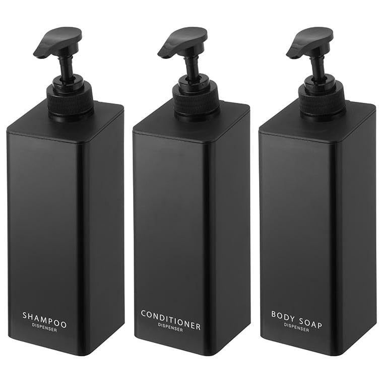 Yamazaki Industries Magnet Dispenser with Generous Detergent Set and Body Dispenser, Black, 3-Piece (Shampoo, Conditioner, Soap) 1533+1535+1537 чёрный
Yamazaki Industries Magnet Dispenser with Generous Detergent Set and Body Dispenser, Black, 3-Piece (Shampoo, Conditioner, Soap) 1533+1535+1537 чёрный