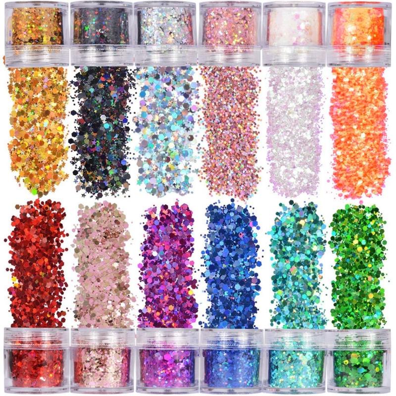 12 Colors Star Round Shape Holographic Chunky Glitter Epoxy Resin Festival Chunky Laser- Flakes Mixed Sequins 1
12 Colors Star Round Shape Holographic Chunky Glitter Epoxy Resin Festival Chunky Laser- Flakes Mixed Sequins 1