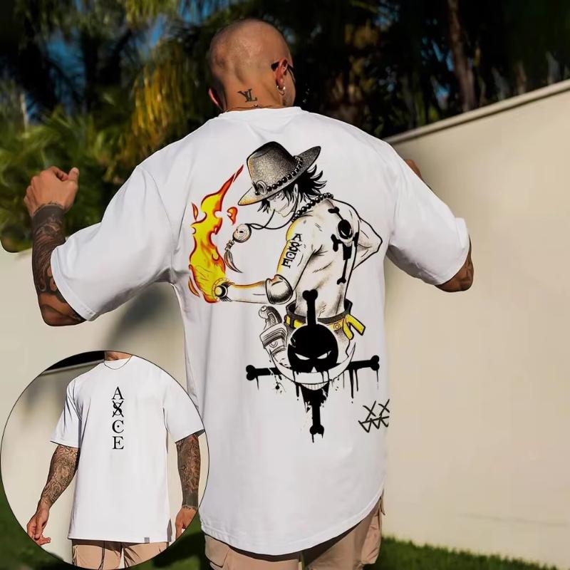 ONE PIECE Japanese Anime Mens and Womens Tshirts Portgas D Ace Summer Cotton American Harajuku Short Sleeves S
ONE PIECE Japanese Anime Mens and Womens Tshirts Portgas D Ace Summer Cotton American Harajuku Short Sleeves S