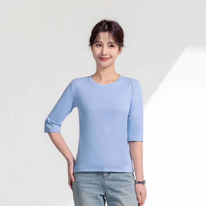 Ladies Round-Neck Short-Sleeve Slim-Fit Mercerized Cotton T-Shirt 2025 - Lightweight Summer Top 3XL
Ladies Round-Neck Short-Sleeve Slim-Fit Mercerized Cotton T-Shirt 2025 - Lightweight Summer Top 3XL