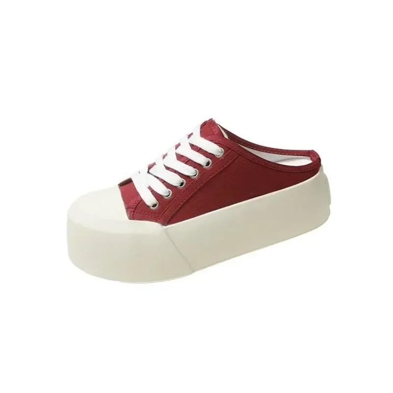 Женские парусиновые мюли на платформе, модные кроссовки, повседневные слипоны, удобные туфли для ходьбы, увеличивающие рост 40 вино красного
Женские парусиновые мюли на платформе, модные кроссовки, повседневные слипоны, удобные туфли для ходьбы, увеличивающие рост 40 вино красного