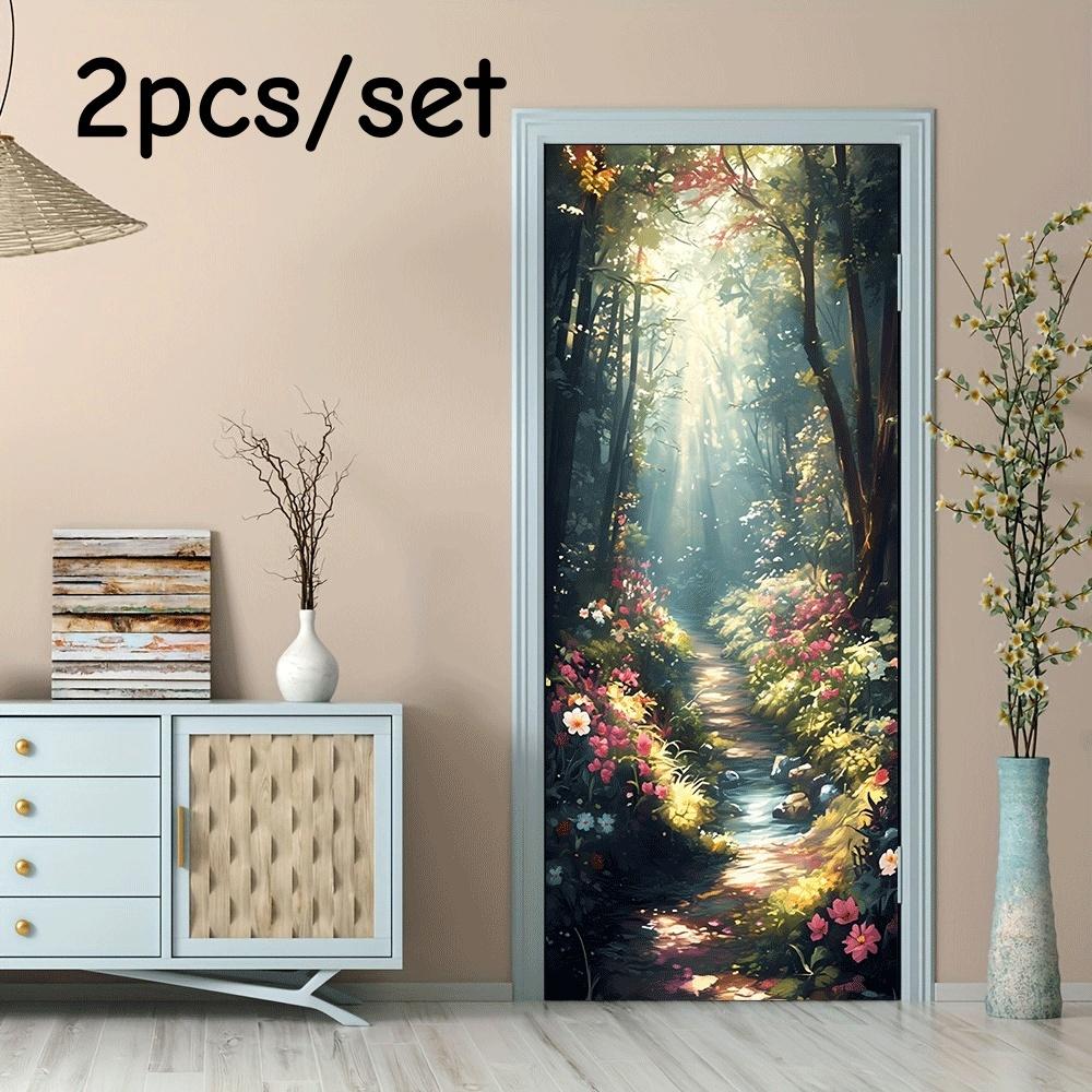 2pcs Dreamy Forest Trail Wall Stickers, Sunlight Penetrating through the Forest, Flower Stream, Door Stickers, Self Adhesive Rem (as the picture,38.5x200cmx2)
2pcs Dreamy Forest Trail Wall Stickers, Sunlight Penetrating through the Forest, Flower Stream, Door Stickers, Self Adhesive Rem (as the picture,38.5x200cmx2)