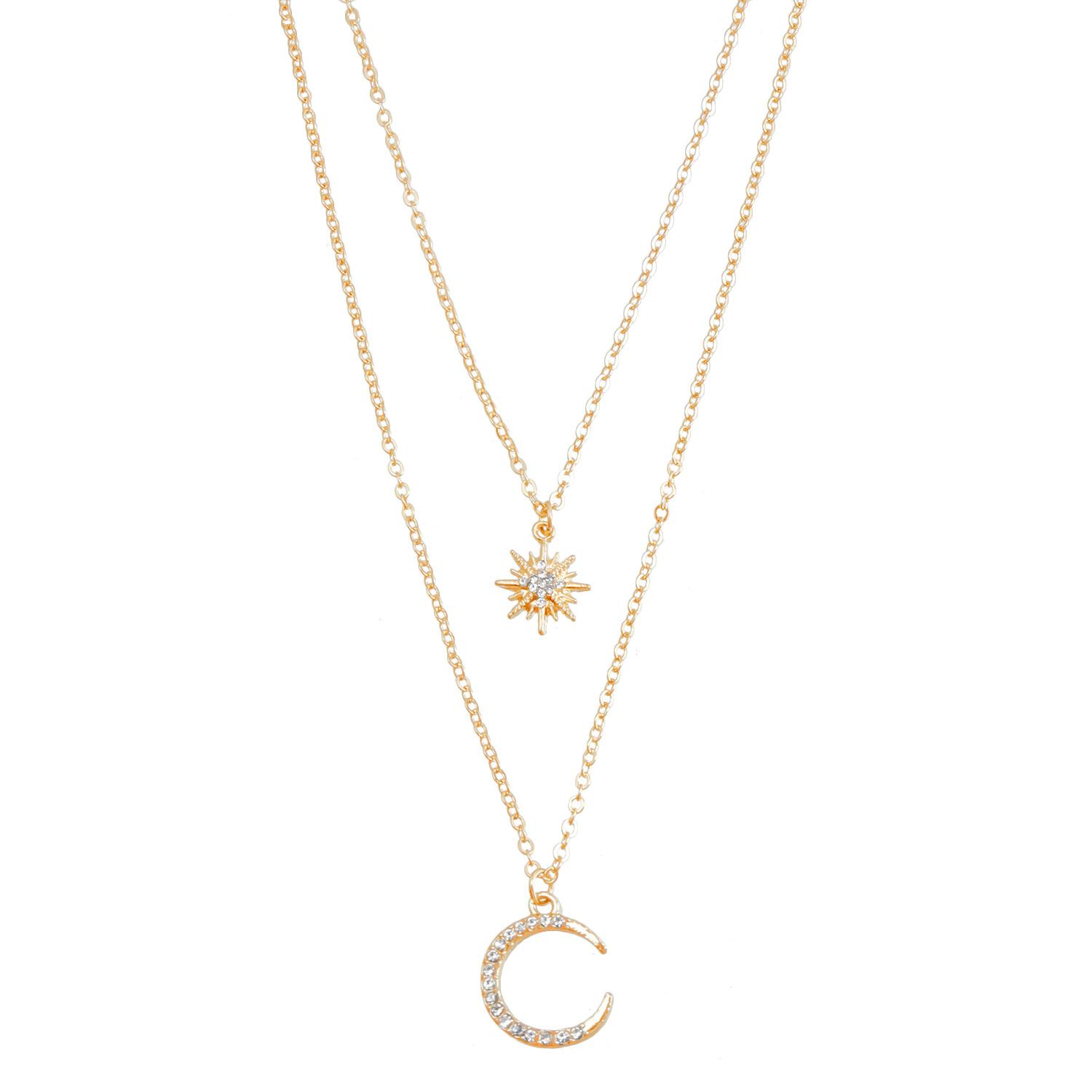 Ожерелье женское Flash Diamond Двойная октаграмма Луна Цепочка на ключицу золотой
Ожерелье женское Flash Diamond Двойная октаграмма Луна Цепочка на ключицу золотой