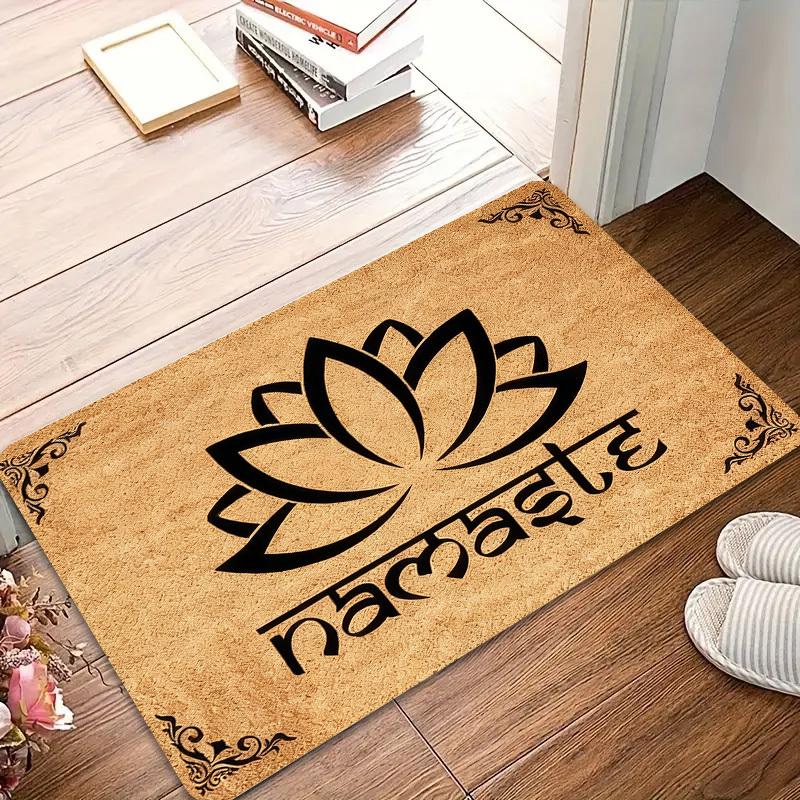 VIKAMA Lotus Flower Namaste Doormat Non Slip Wear Resistant Entryway Rug Spiritual Yoga Mat for Home Porch Decor 40cmx60cm
VIKAMA Lotus Flower Namaste Doormat Non Slip Wear Resistant Entryway Rug Spiritual Yoga Mat for Home Porch Decor 40cmx60cm