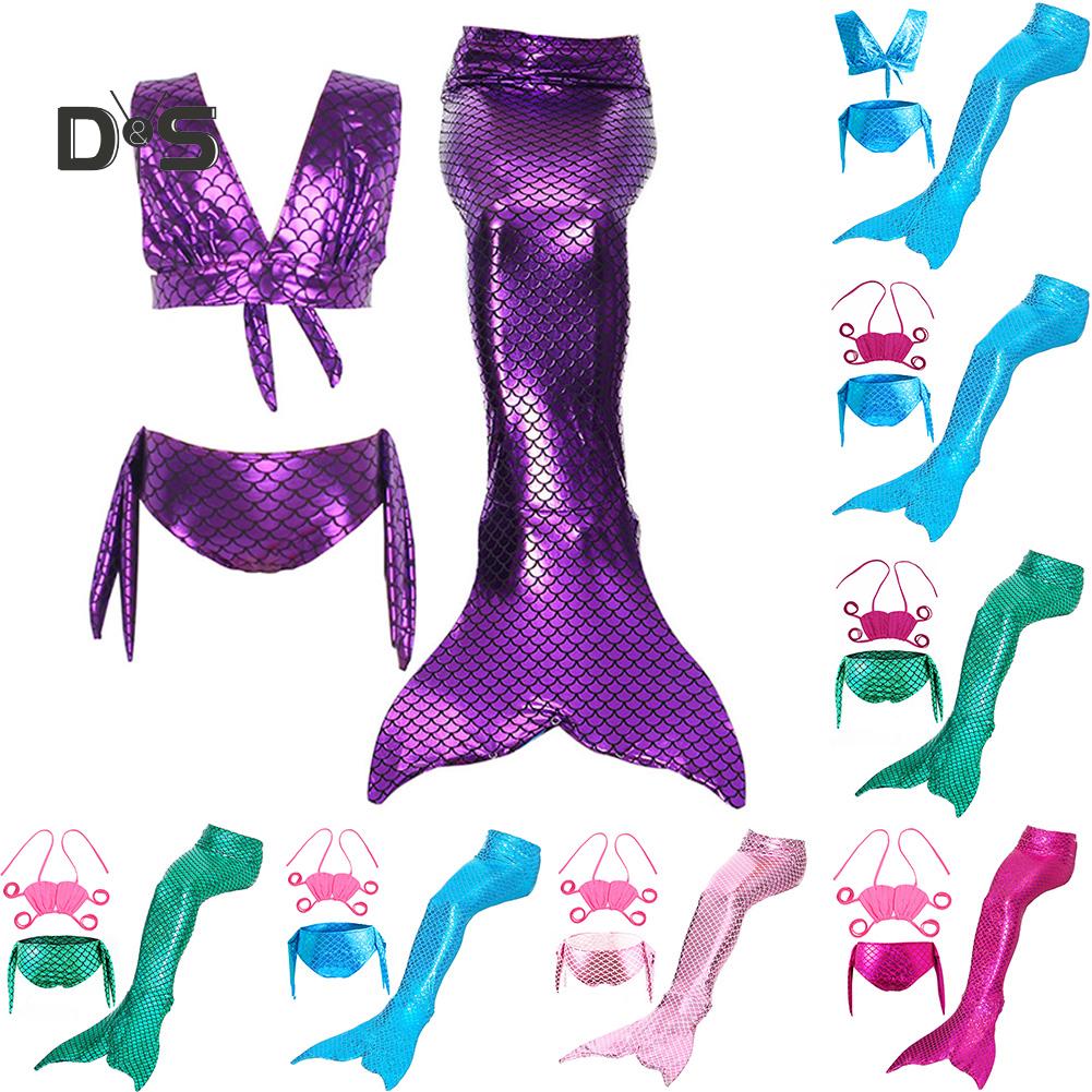 Buy Pcs Set Princess Girls Swimsuit Mermaid Tail Bikini Bathing Suit